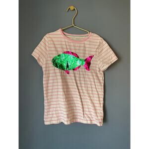 Mini boden fish sequin shirt‎